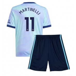 Arsenal Gabriel Martinelli #11 Dětské Alternativní dres komplet 2024-25 Krátký Rukáv (+ trenýrky)